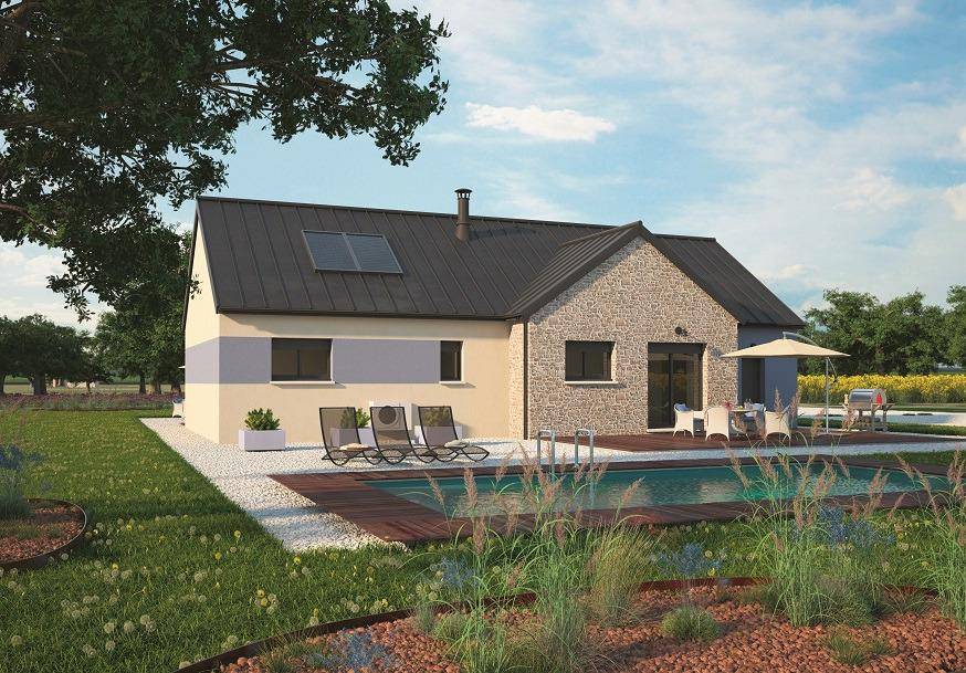 Programme terrain + maison à Saint-Germain-Laval en Seine-et-Marne (77) de 100 m² à vendre au prix de 308187€ - 2