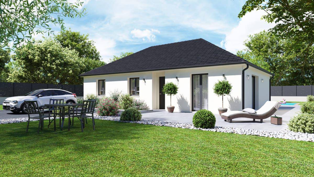 Programme terrain + maison à Vierzon en Cher (18) de 90 m² à vendre au prix de 162776€ - 1