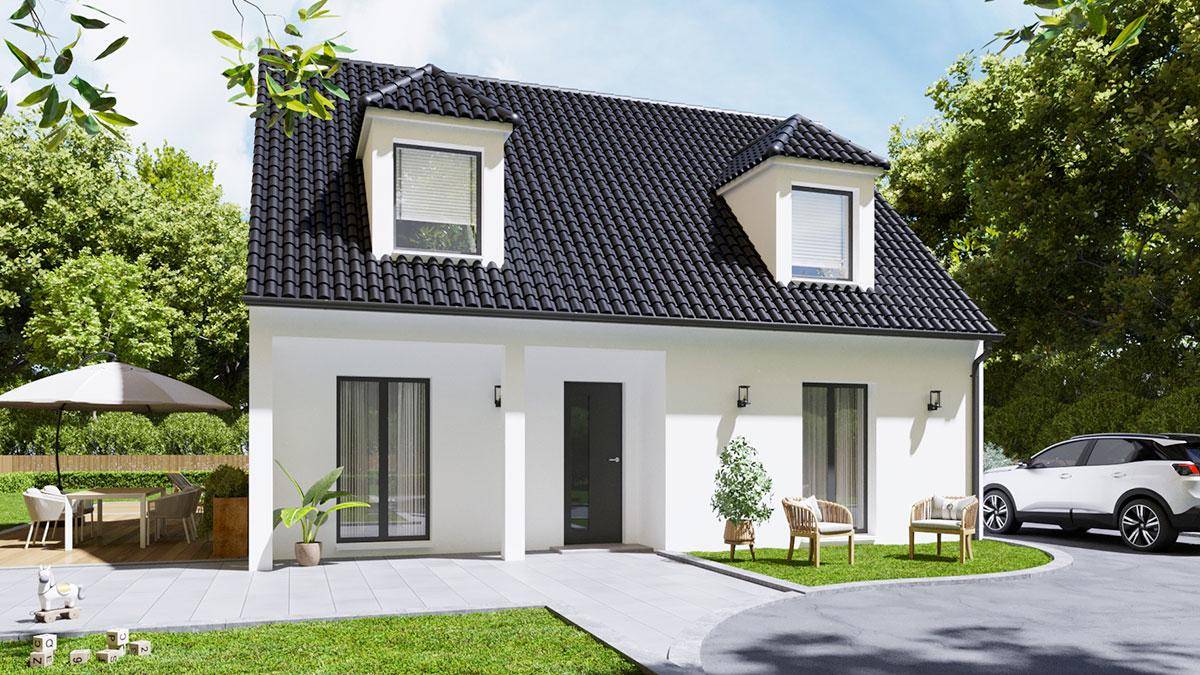 Programme terrain + maison à Soissons en Aisne (02) de 113 m² à vendre au prix de 210568€ - 1