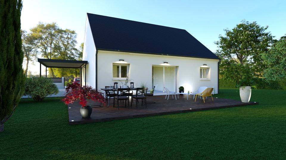 Programme terrain + maison à Marcé-sur-Esves en Indre-et-Loire (37) de 80 m² à vendre au prix de 185000€ - 4