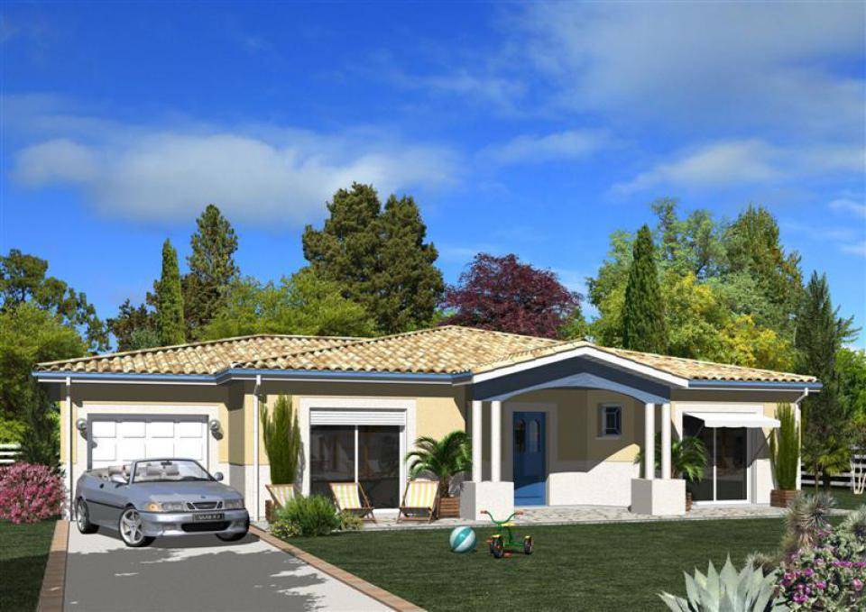 Programme terrain + maison à Eyraud-Crempse-Maurens en Dordogne (24) de 94 m² à vendre au prix de 239000€ - 1