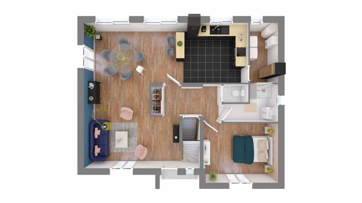 Programme terrain + maison à Gevry en Jura (39) de 119 m² à vendre au prix de 304689€ - 4