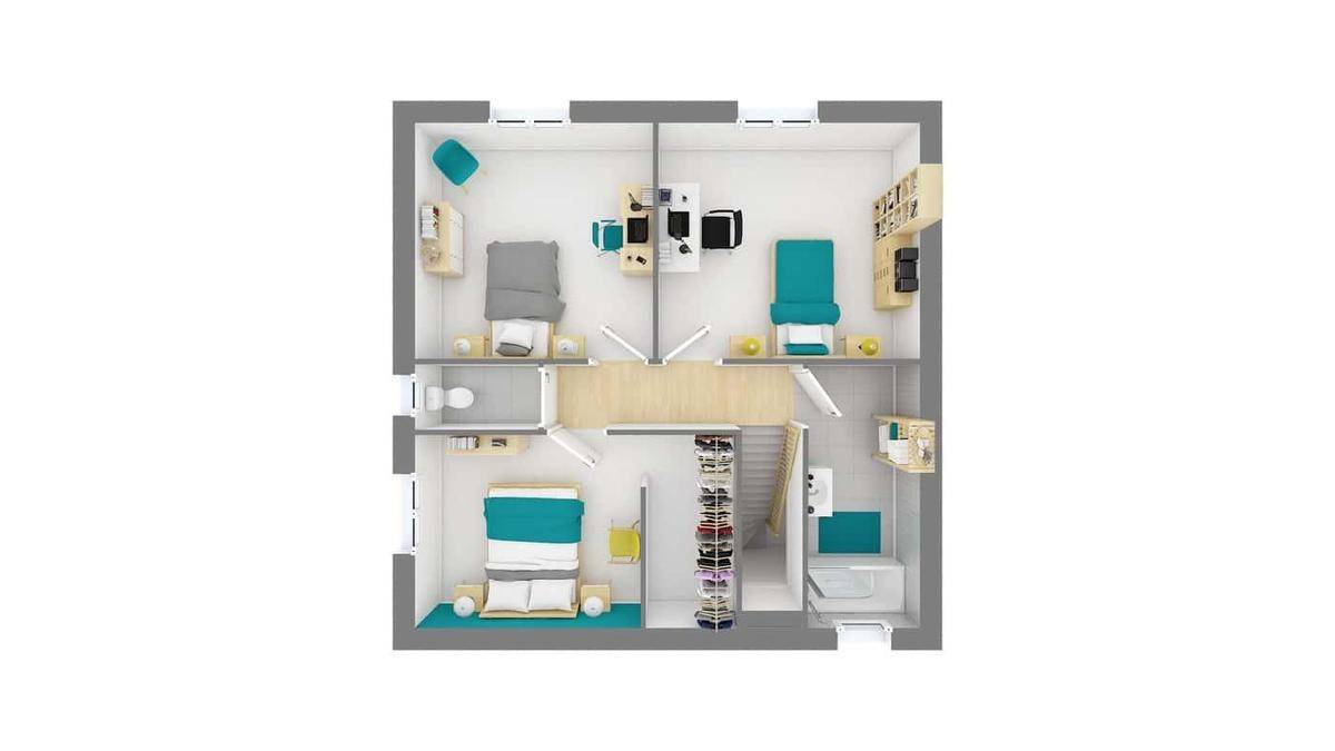 Programme terrain + maison à Chamblay en Jura (39) de 116 m² à vendre au prix de 334470€ - 4