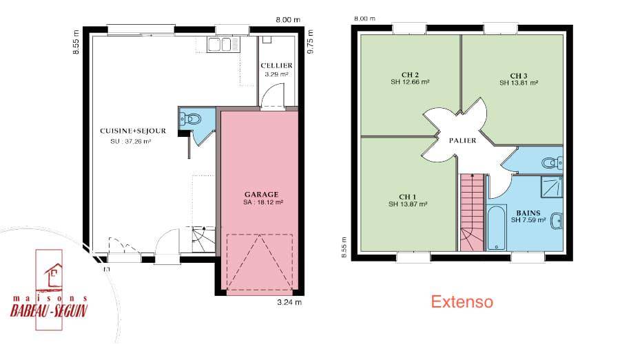 Programme terrain + maison à Soyaux en Charente (16) de 93 m² à vendre au prix de 215407€ - 4