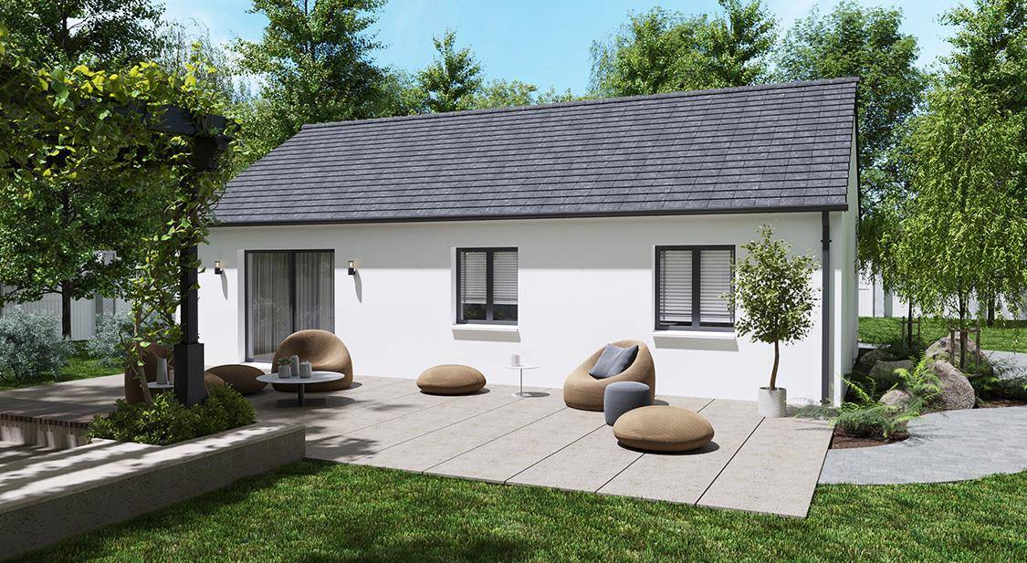 Programme terrain + maison à La Guerche-sur-l'Aubois en Cher (18) de 79 m² à vendre au prix de 133790€ - 2
