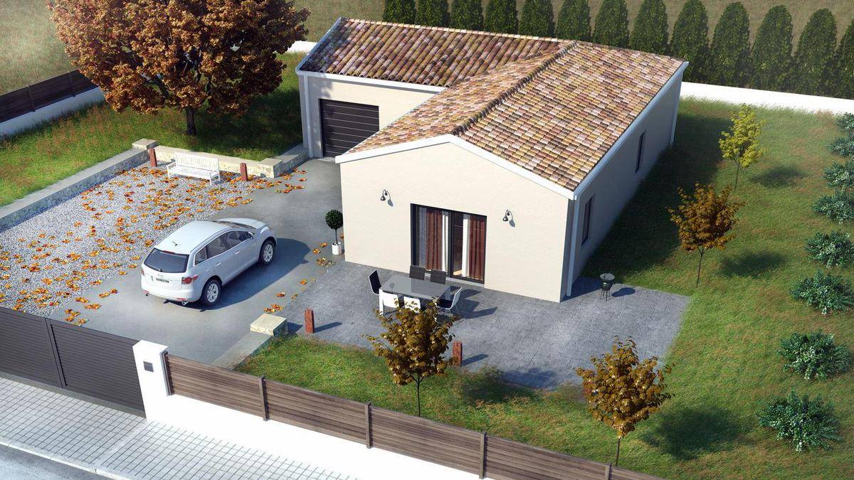 Programme terrain + maison à Duras en Lot-et-Garonne (47) de 85 m² à vendre au prix de 178000€ - 1