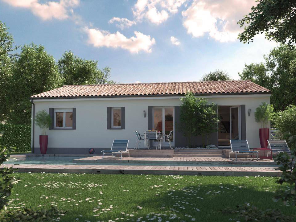 Programme terrain + maison à Léognan en Gironde (33) de 80 m² à vendre au prix de 320000€ - 2