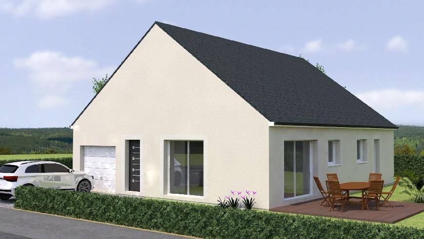 Programme terrain + maison à Bellevigne-les-Châteaux en Maine-et-Loire (49) de 90 m² à vendre au prix de 209500€ - 1