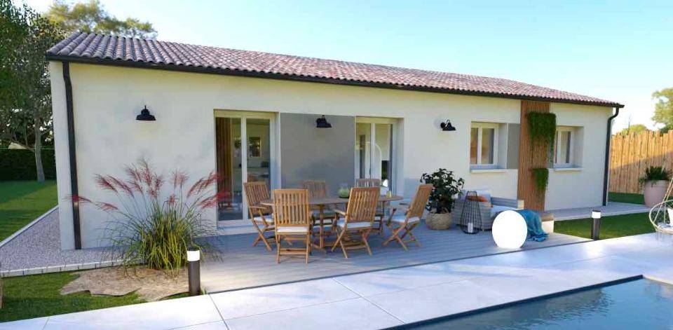 Programme terrain + maison à Saint-Laurent-des-Vignes en Dordogne (24) de 80 m² à vendre au prix de 208000€ - 2