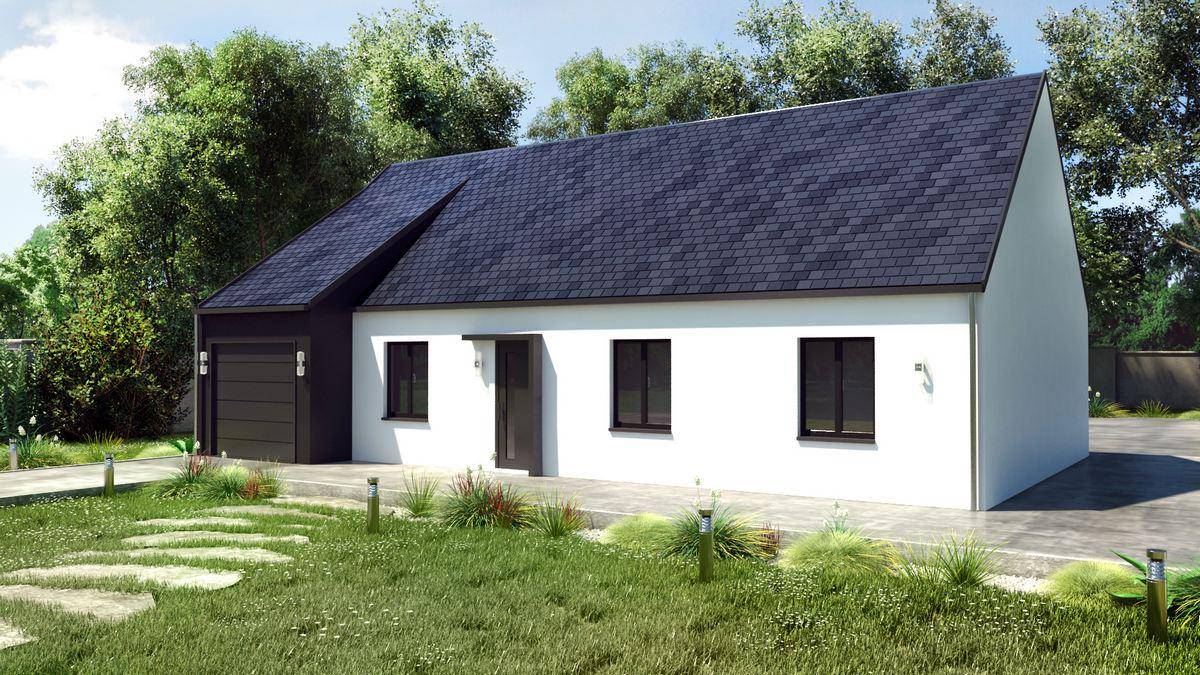 Programme terrain + maison à Saché en Indre-et-Loire (37) de 100 m² à vendre au prix de 262708€ - 2