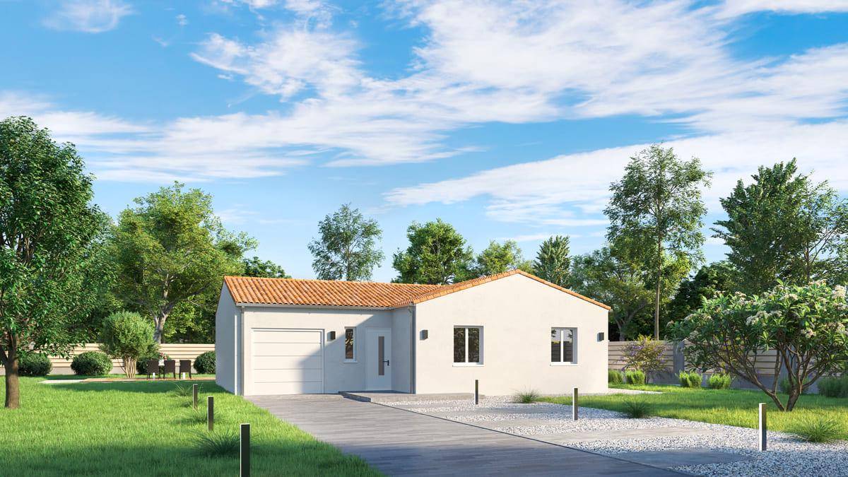 Programme terrain + maison à Saint-André-Goule-d'Oie en Vendée (85) de 78 m² à vendre au prix de 187607€ - 1