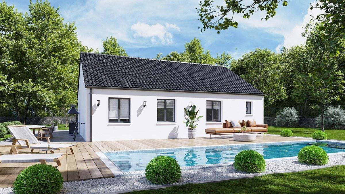 Programme terrain + maison à Saint-Loup-Géanges en Saône-et-Loire (71) de 73 m² à vendre au prix de 194033€ - 2