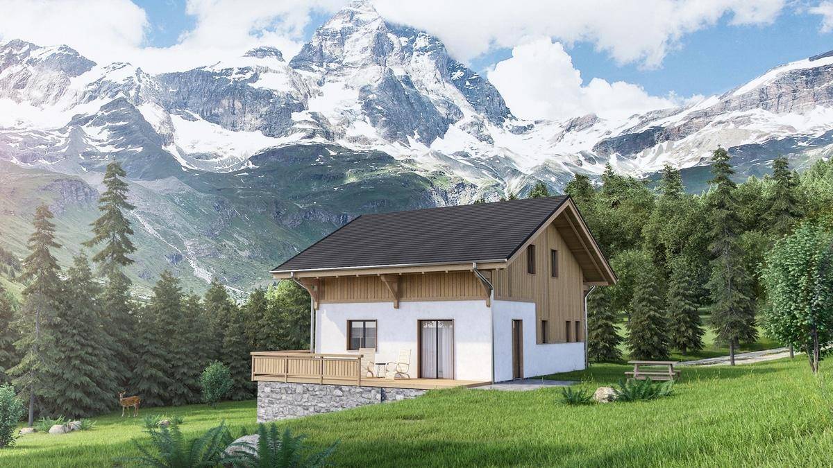 Programme terrain + maison à Abondance en Haute-Savoie (74) de 102 m² à vendre au prix de 562000€ - 1
