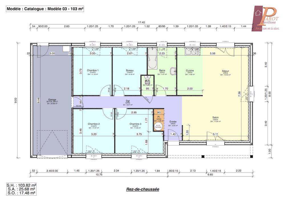 Programme terrain + maison à Thiéblemont-Farémont en Marne (51) de 110 m² à vendre au prix de 183100€ - 4