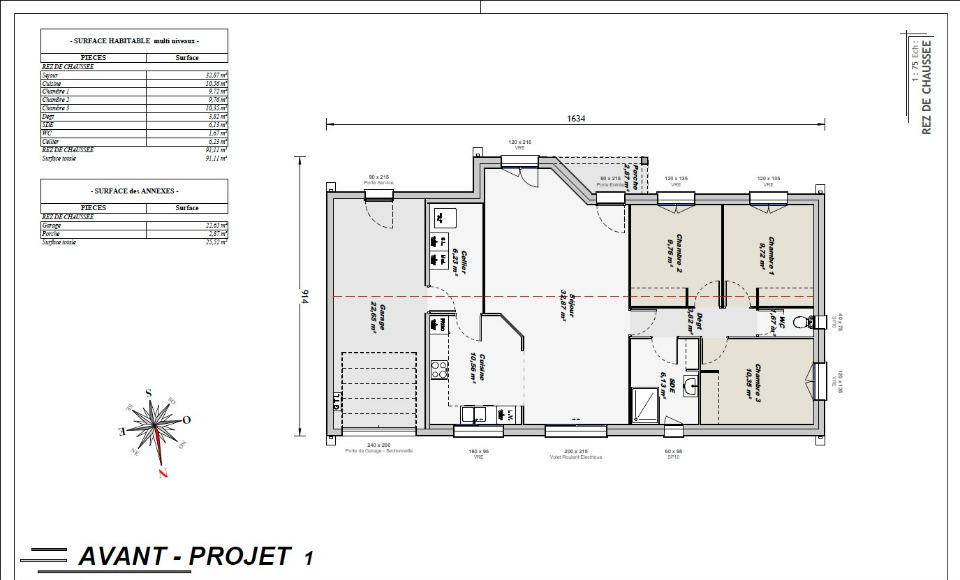 Programme terrain + maison à Gémozac en Charente-Maritime (17) de 90 m² à vendre au prix de 203000€ - 4