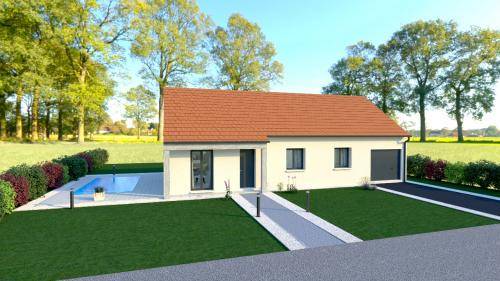 Programme terrain + maison à Villers-les-Pots en Côte-d'Or (21) de 80 m² à vendre au prix de 162281€ - 1