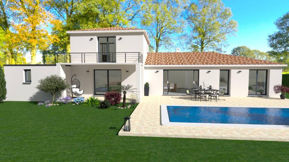 Programme terrain + maison à Portes-en-Valdaine en Drôme (26) de 143 m² à vendre au prix de 524500€ - 2