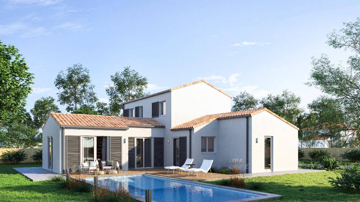 Programme terrain + maison à La Jarne en Charente-Maritime (17) de 122 m² à vendre au prix de 371212€ - 1