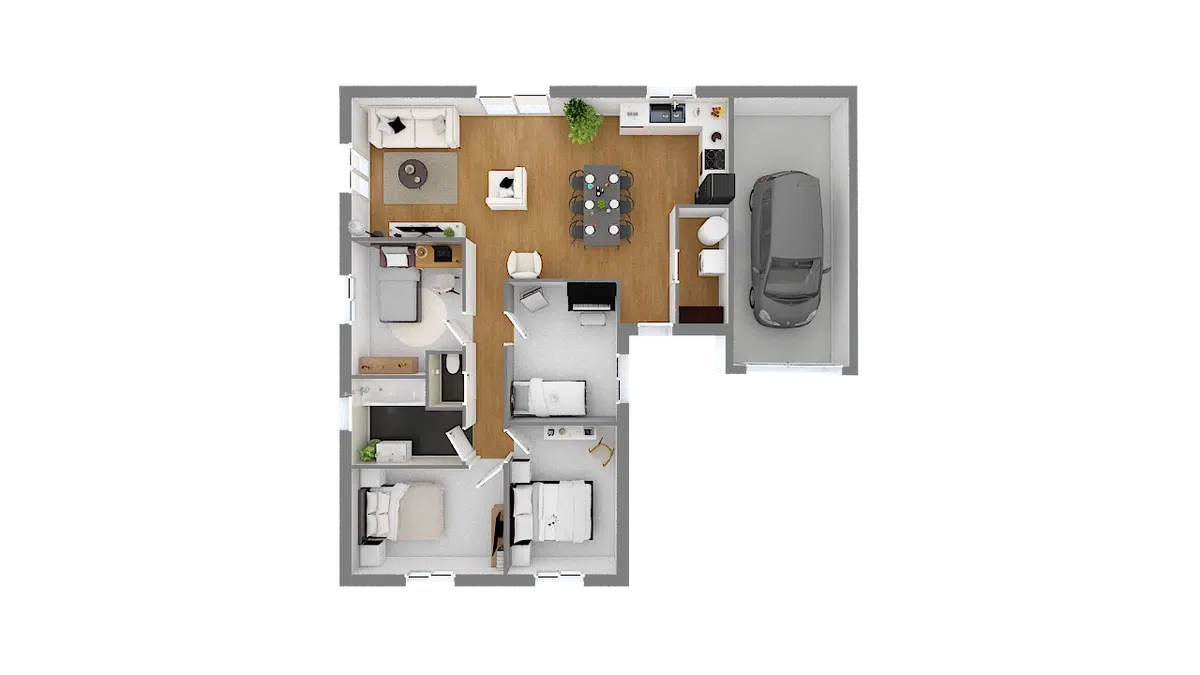 Programme terrain + maison à Creutzwald en Moselle (57) de 96 m² à vendre au prix de 242290€ - 4