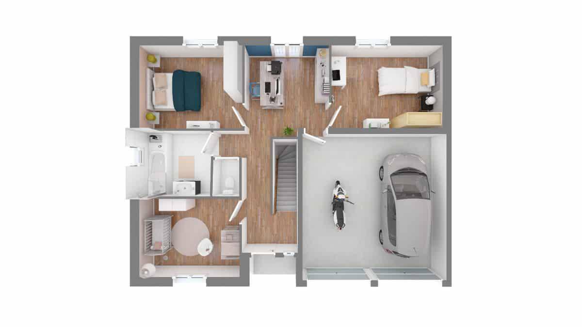Programme terrain + maison à Salins-les-Bains en Jura (39) de 113 m² à vendre au prix de 231110€ - 3