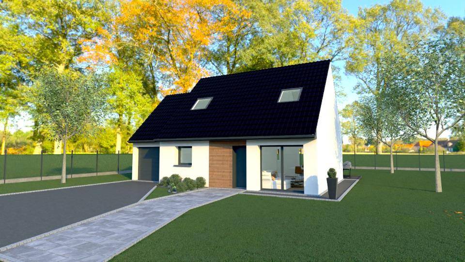 Programme terrain + maison à Marquise en Pas-de-Calais (62) de 85 m² à vendre au prix de 245900€ - 1