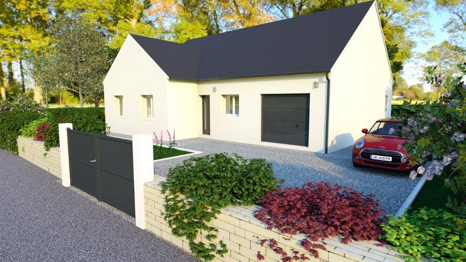 Programme terrain + maison à Avord en Cher (18) de 100 m² à vendre au prix de 205500€ - 1