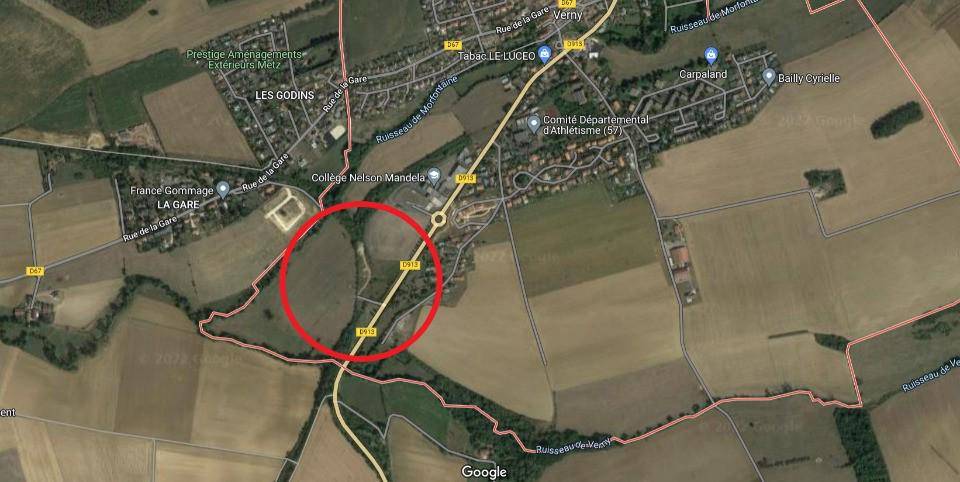 Terrain seul à Verny en Moselle (57) de 873 m² à vendre au prix de 165000€ - 1