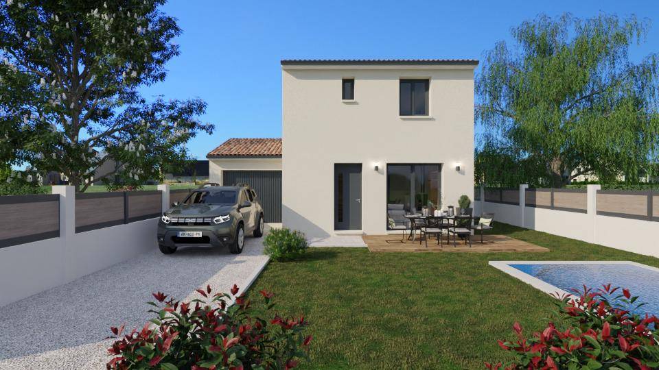 Programme terrain + maison à La Calmette en Gard (30) de 70 m² à vendre au prix de 207800€ - 1