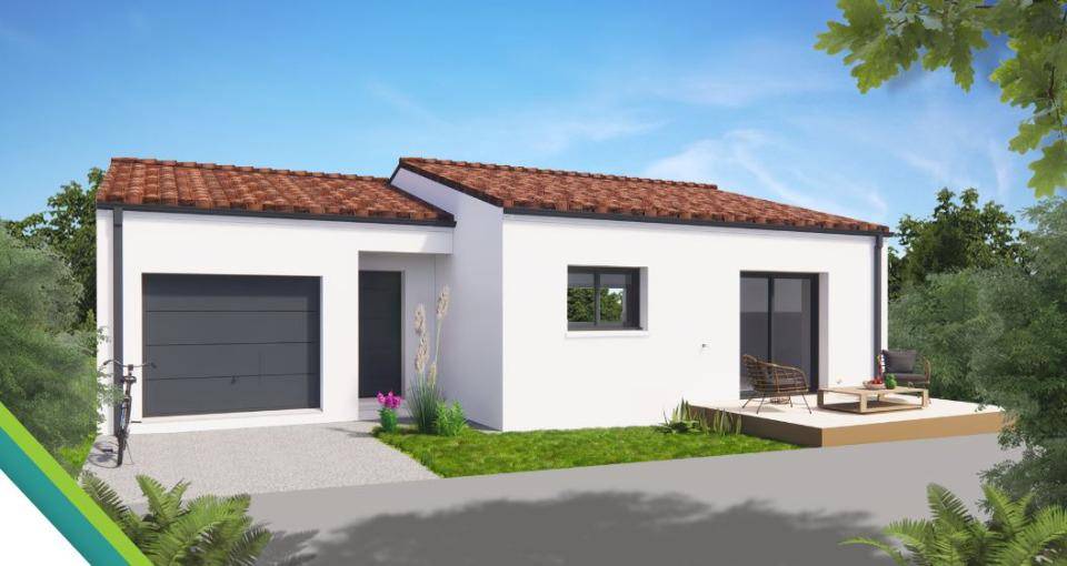 Programme terrain + maison à Cherves-Richemont en Charente (16) de 80 m² à vendre au prix de 239000€ - 1