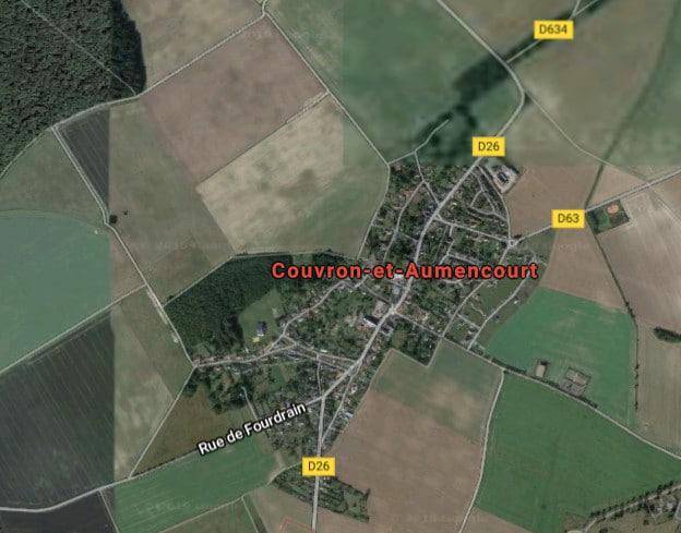 Terrain seul à Couvron-et-Aumencourt en Aisne (02) de 806 m² à vendre au prix de 39494€