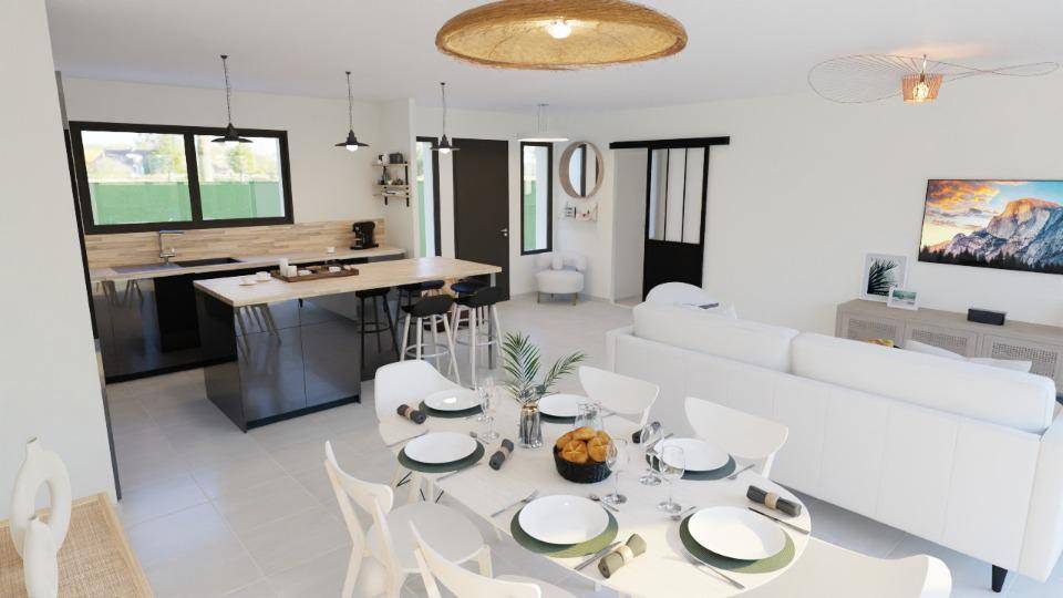 Programme terrain + maison à Vallon-Pont-d'Arc en Ardèche (07) de 100 m² à vendre au prix de 304300€ - 2