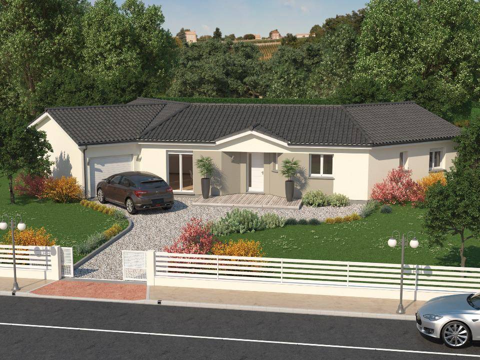 Programme terrain + maison à Marsalès en Dordogne (24) de 114 m² à vendre au prix de 261000€ - 1