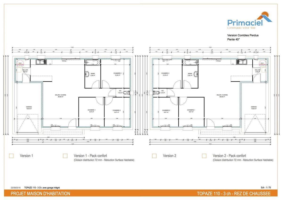 Programme terrain + maison à Moncé-en-Belin en Sarthe (72) de 68 m² à vendre au prix de 233157€ - 4