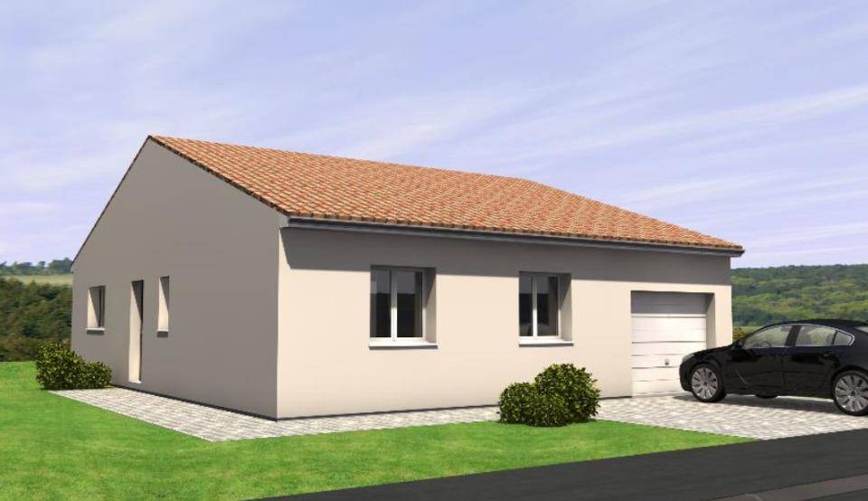 Programme terrain + maison à Toutlemonde en Maine-et-Loire (49) de 90 m² à vendre au prix de 234500€ - 1