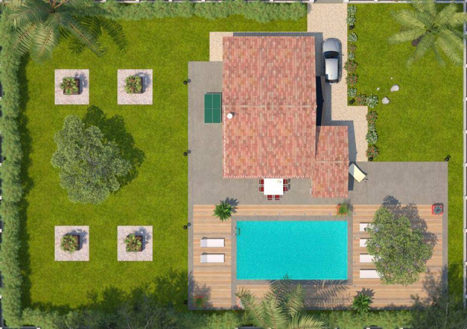 Programme terrain + maison à Saint-Chaptes en Gard (30) de 83 m² à vendre au prix de 251360€ - 2