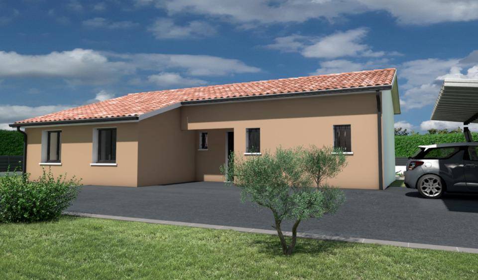 Programme terrain + maison à Gignac en Hérault (34) de 107 m² à vendre au prix de 404480€ - 3