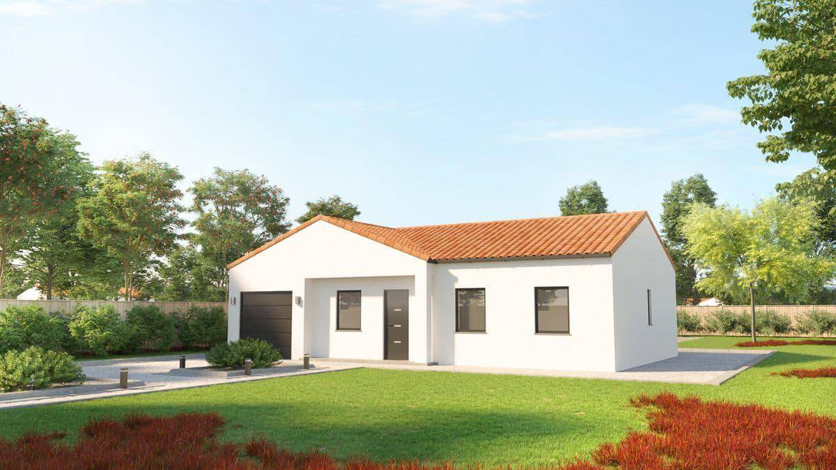 Programme terrain + maison à Frossay en Loire-Atlantique (44) de 80 m² à vendre au prix de 222664€ - 1