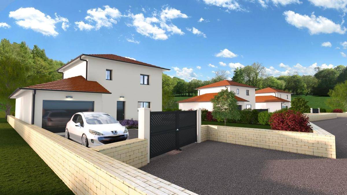 Programme terrain + maison à La Frette en Isère (38) de 120 m² à vendre au prix de 288000€ - 1