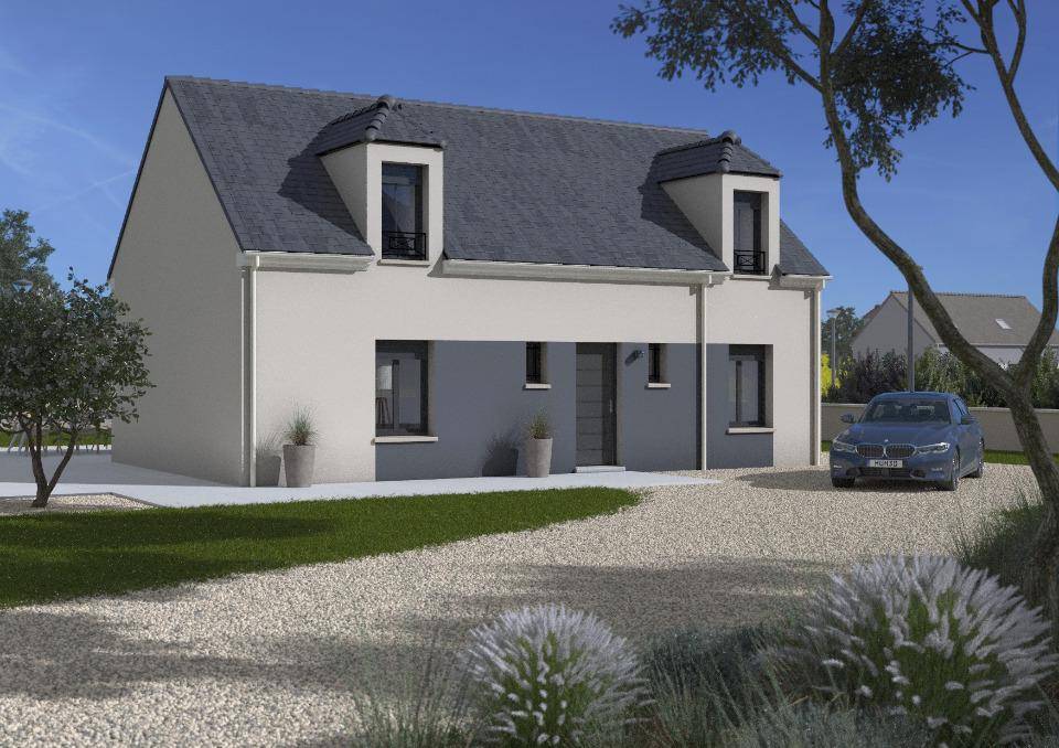 Programme terrain + maison à Montigny-Lencoup en Seine-et-Marne (77) de 80 m² à vendre au prix de 250000€ - 2