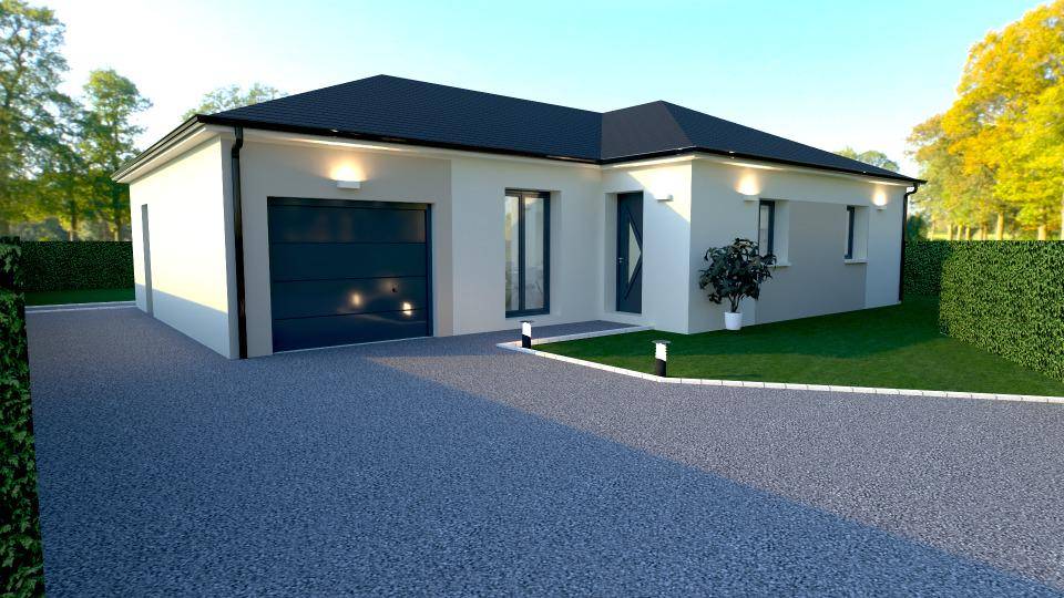 Programme terrain + maison à Saint-Manvieu-Norrey en Calvados (14) de 95 m² à vendre au prix de 272000€ - 1