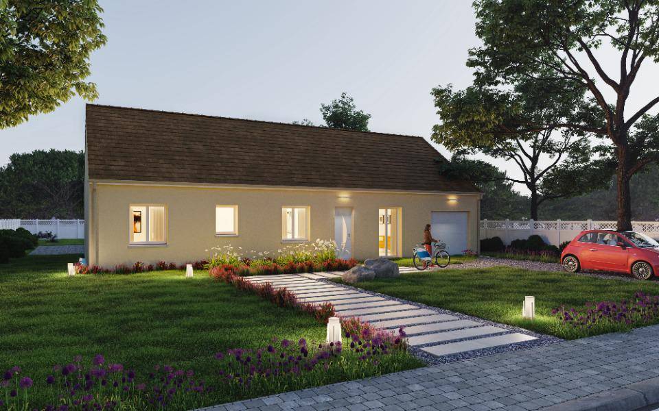 Programme terrain + maison à Levroux en Indre (36) de 108 m² à vendre au prix de 184250€ - 1