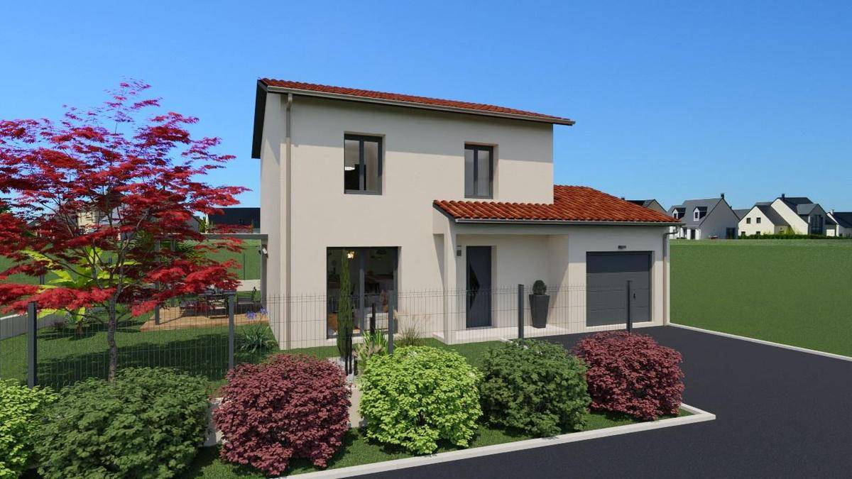 Programme terrain + maison à Crêches-sur-Saône en Saône-et-Loire (71) de 87 m² à vendre au prix de 246400€ - 1