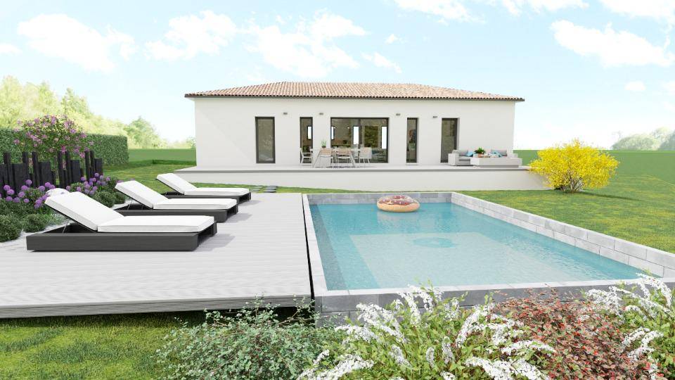 Programme terrain + maison à Vallon-Pont-d'Arc en Ardèche (07) de 100 m² à vendre au prix de 269500€ - 1