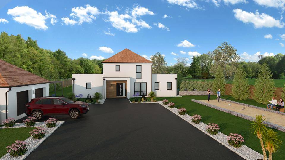 Programme terrain + maison à Épeigné-les-Bois en Indre-et-Loire (37) de 150 m² à vendre au prix de 304500€ - 1