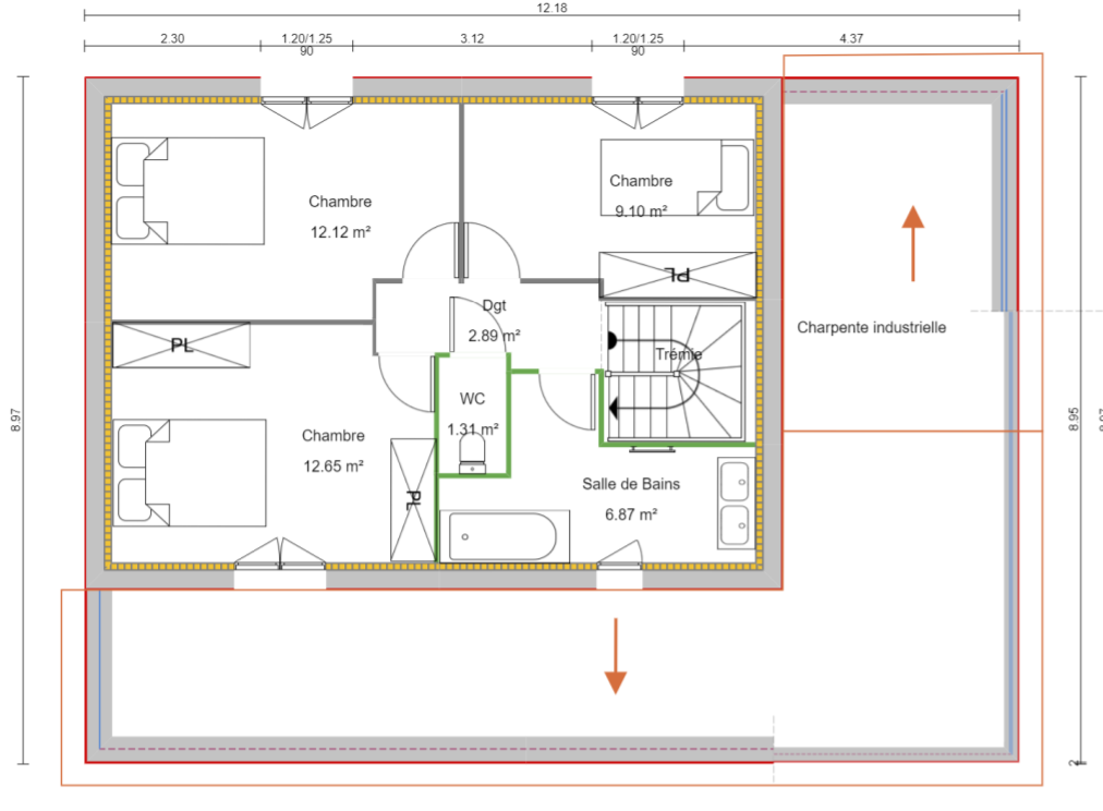Programme terrain + maison à Fareins en Ain (01) de 118 m² à vendre au prix de 315000€ - 2