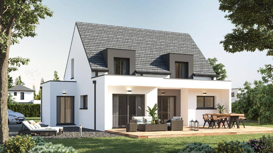 Programme terrain + maison à Plobannalec-Lesconil en Finistère (29) de 110 m² à vendre au prix de 299000€ - 1