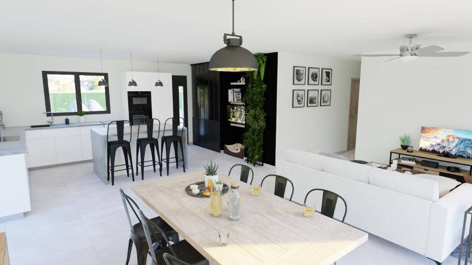 Programme terrain + maison à Ucel en Ardèche (07) de 90 m² à vendre au prix de 236400€ - 4