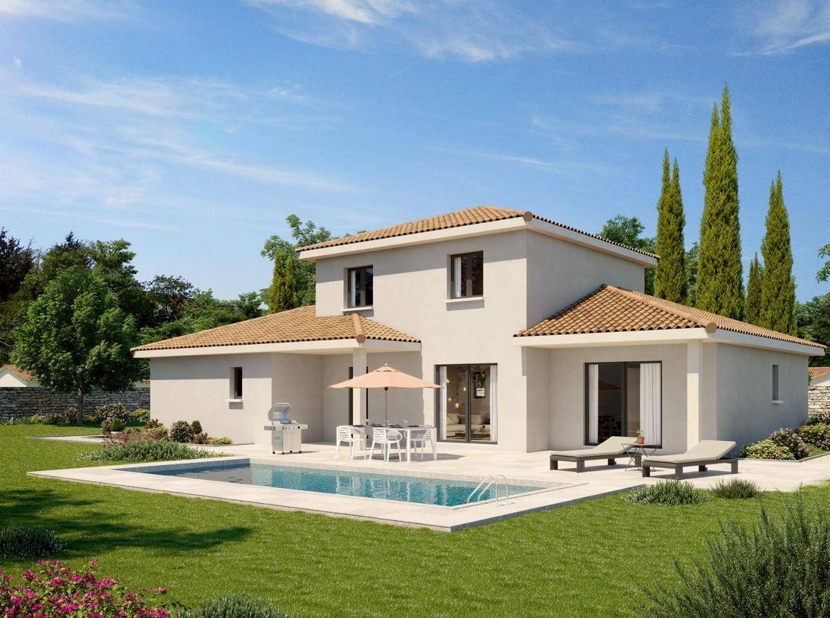 Programme terrain + maison à Genas en Rhône (69) de 120 m² à vendre au prix de 585000€ - 1