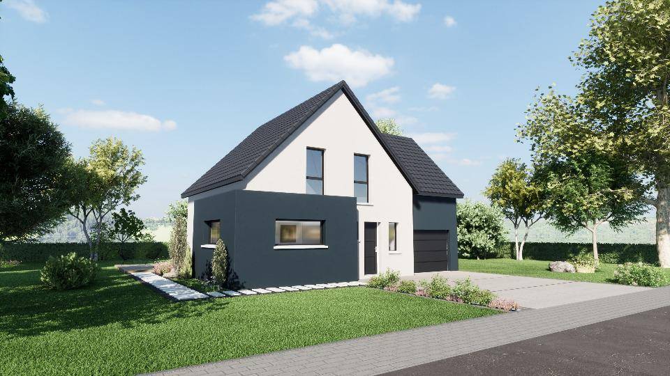 Programme terrain + maison à Dossenheim-Kochersberg en Bas-Rhin (67) de 124 m² à vendre au prix de 422200€ - 1