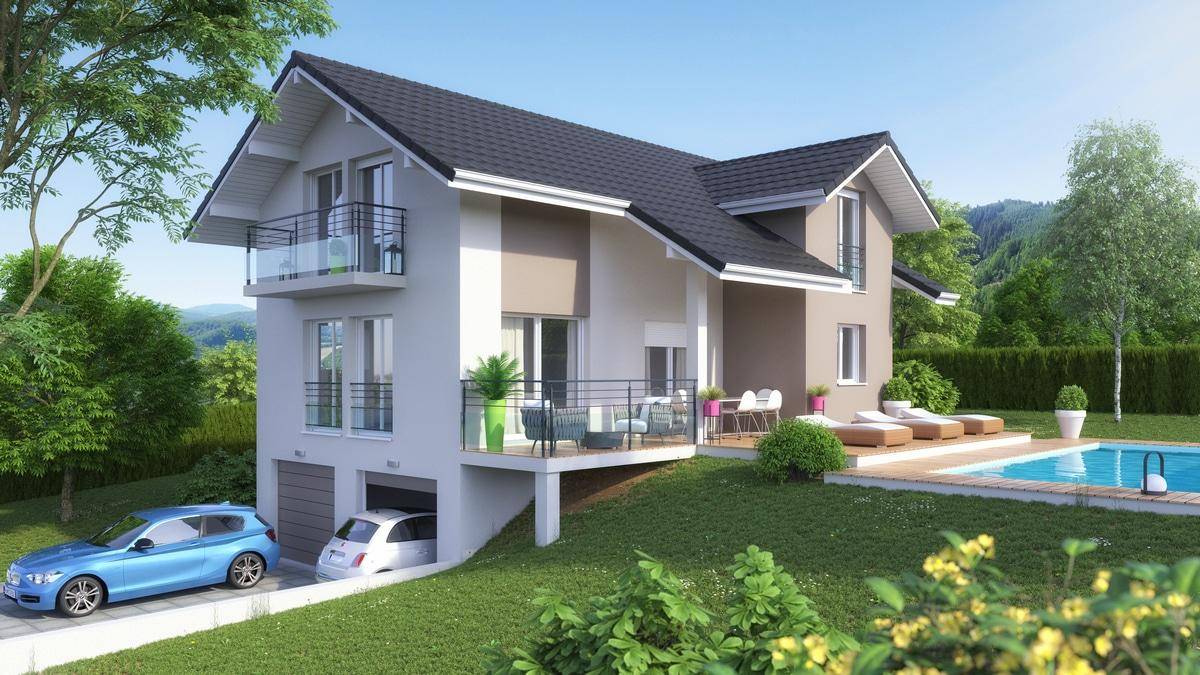 Programme terrain + maison à Bossey en Haute-Savoie (74) de 111 m² à vendre au prix de 769000€ - 1